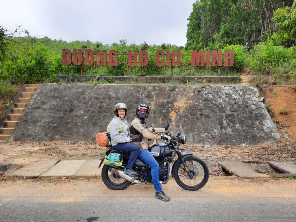 Royal Enfield Himalayan on back of the bike tours