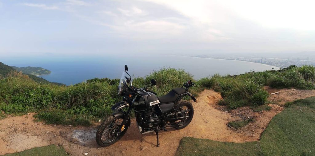 hai van pass view on a vietnam motorbike ride