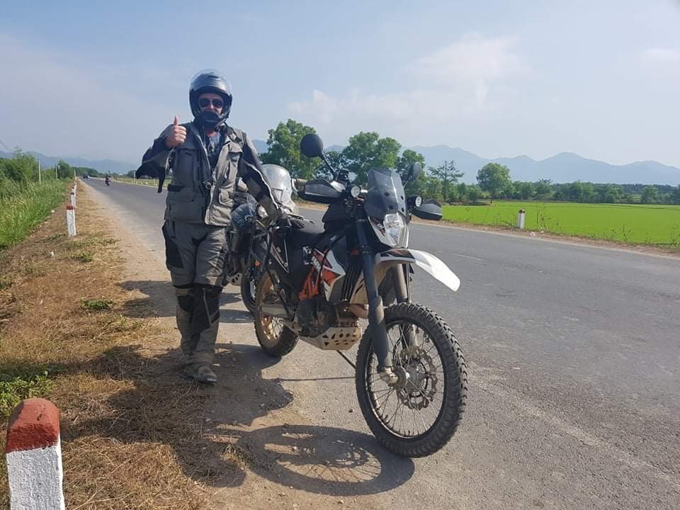Enjoying an offroad motorbike rental in Vietnam