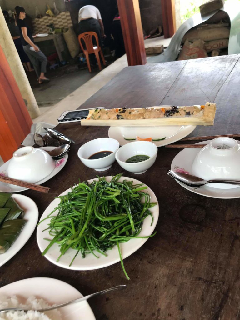healthy lunch at Phong Nha Farmstay
