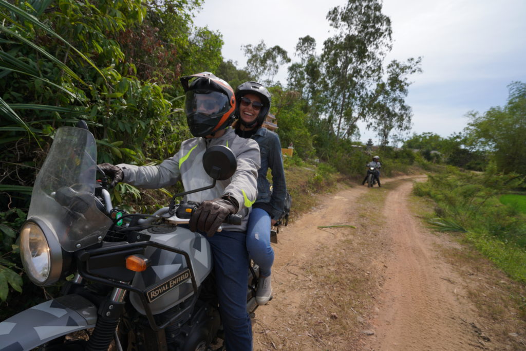 On back of the bike tours with Onyabike Adventures