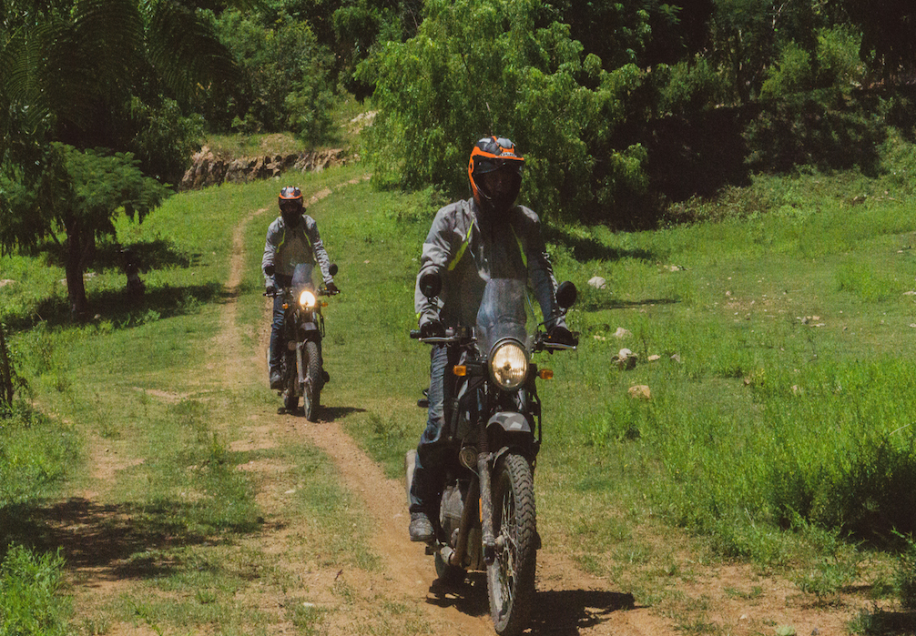 Adventure riders ride in vietnam