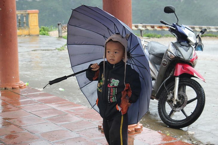 Wet weather in North Vietnam