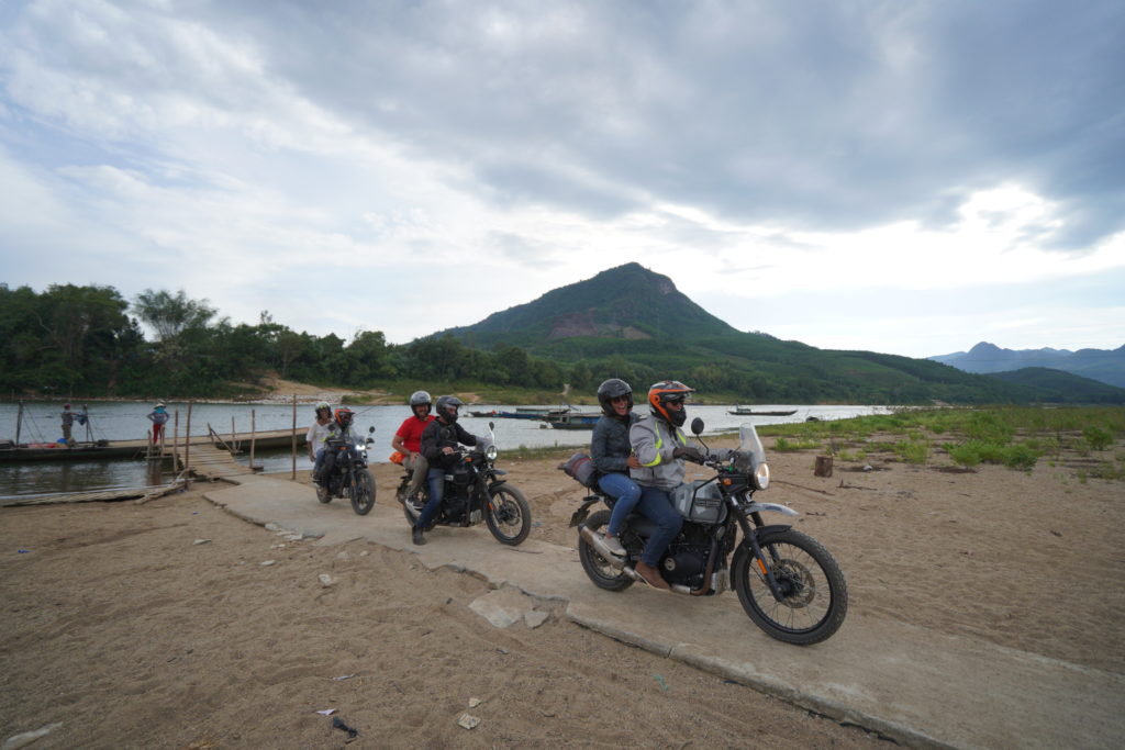 Adventure riders ride in Vietnam