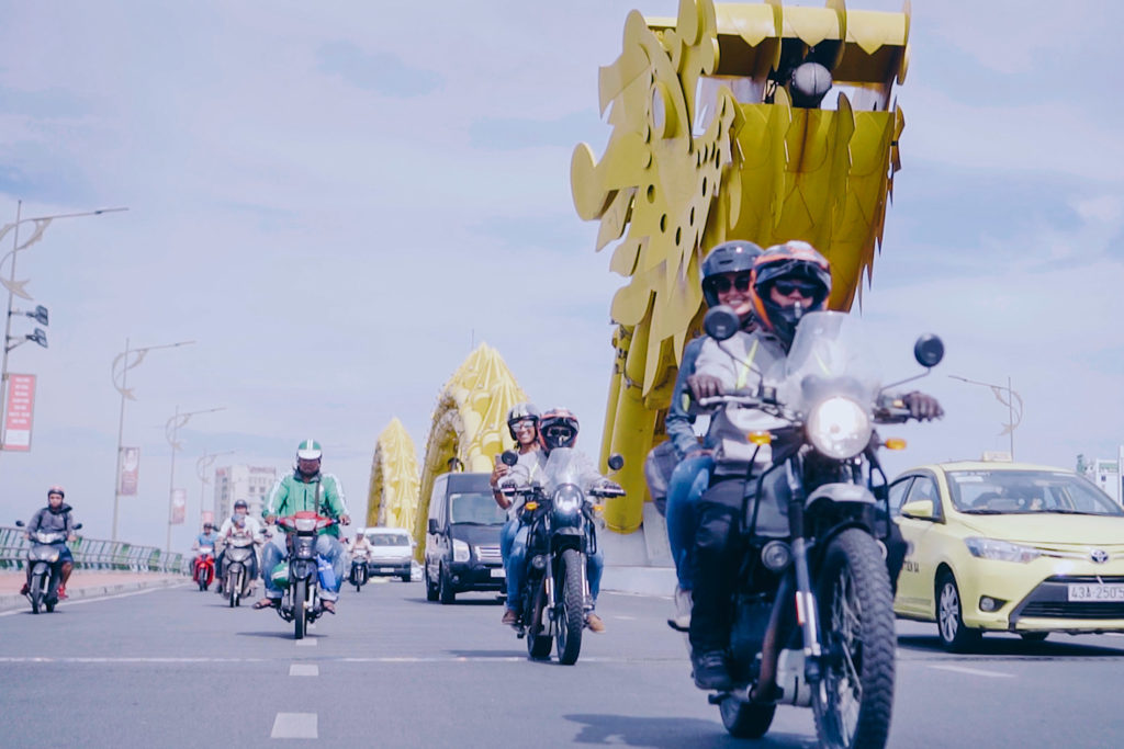 the Dragon Bridge - motorbiking central Vietnam