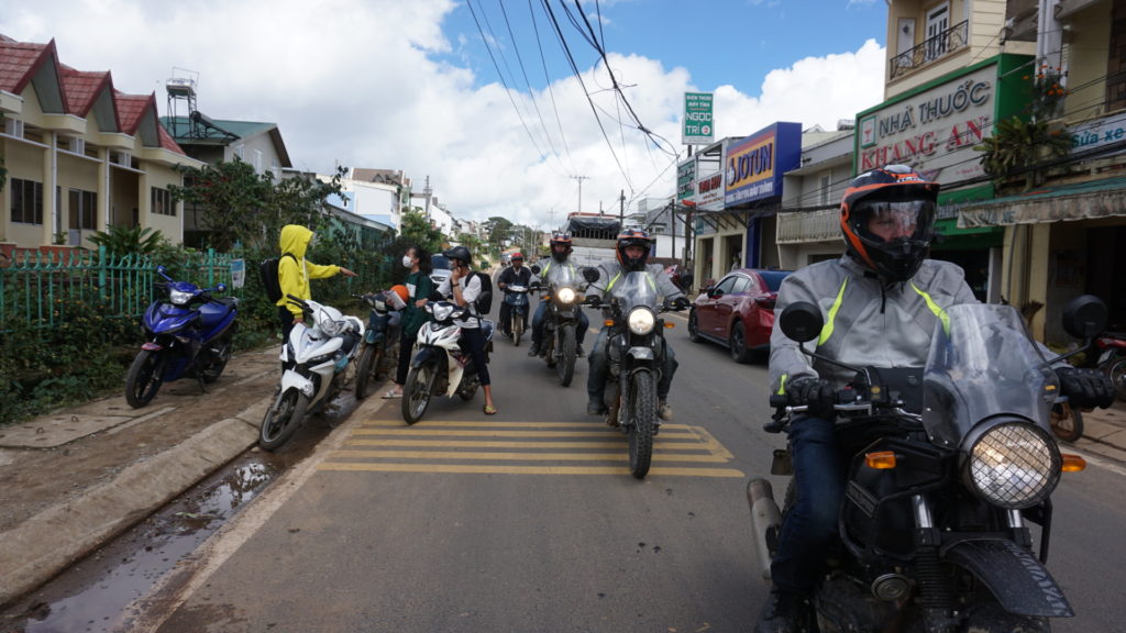 Morning motorbike rental in Vietnam