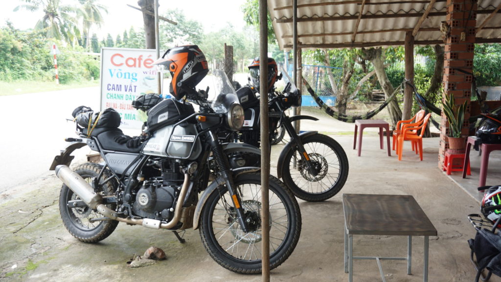 Cafe stop with Saigon Lady Riders